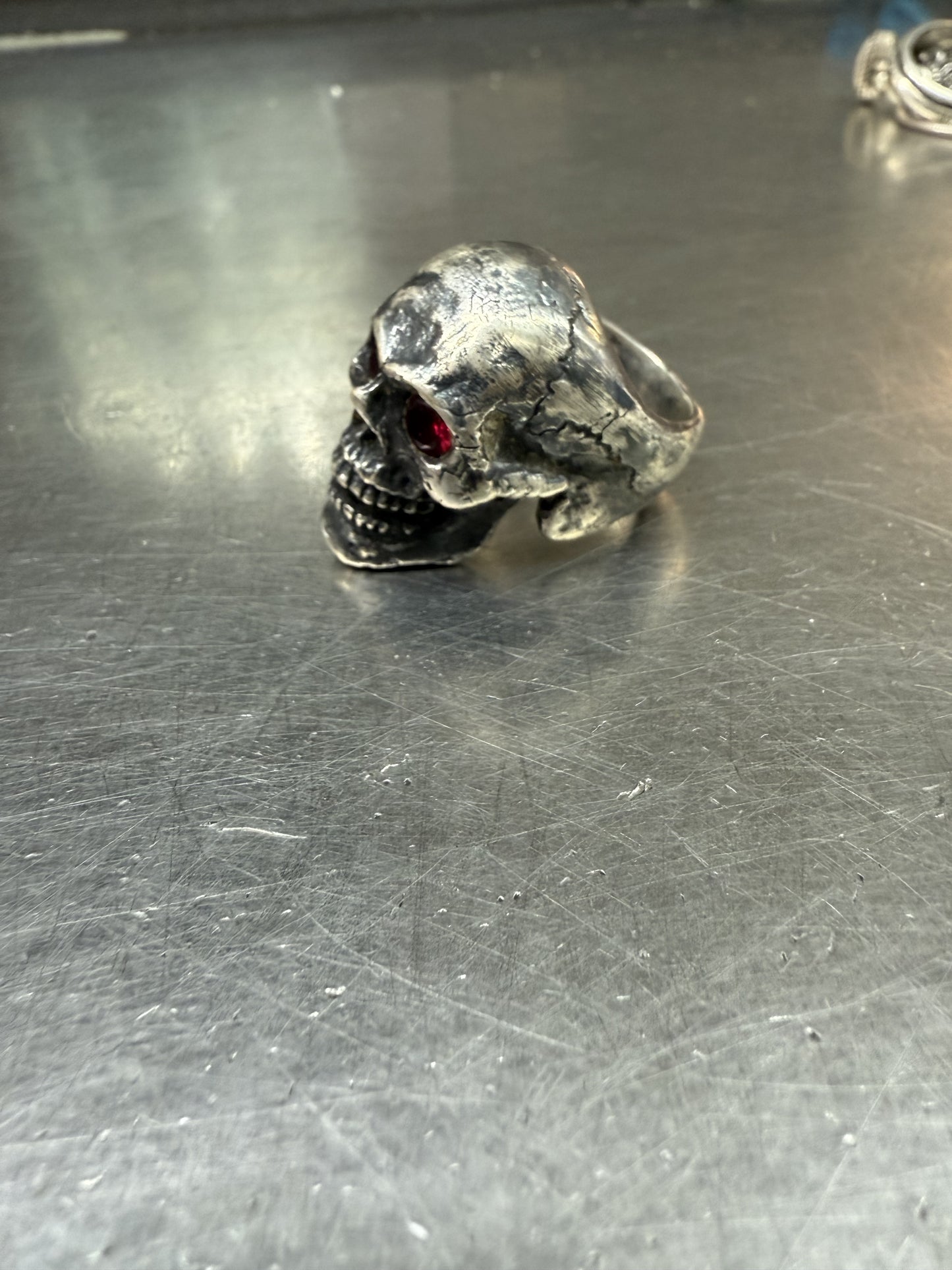 Silver Skull Ring