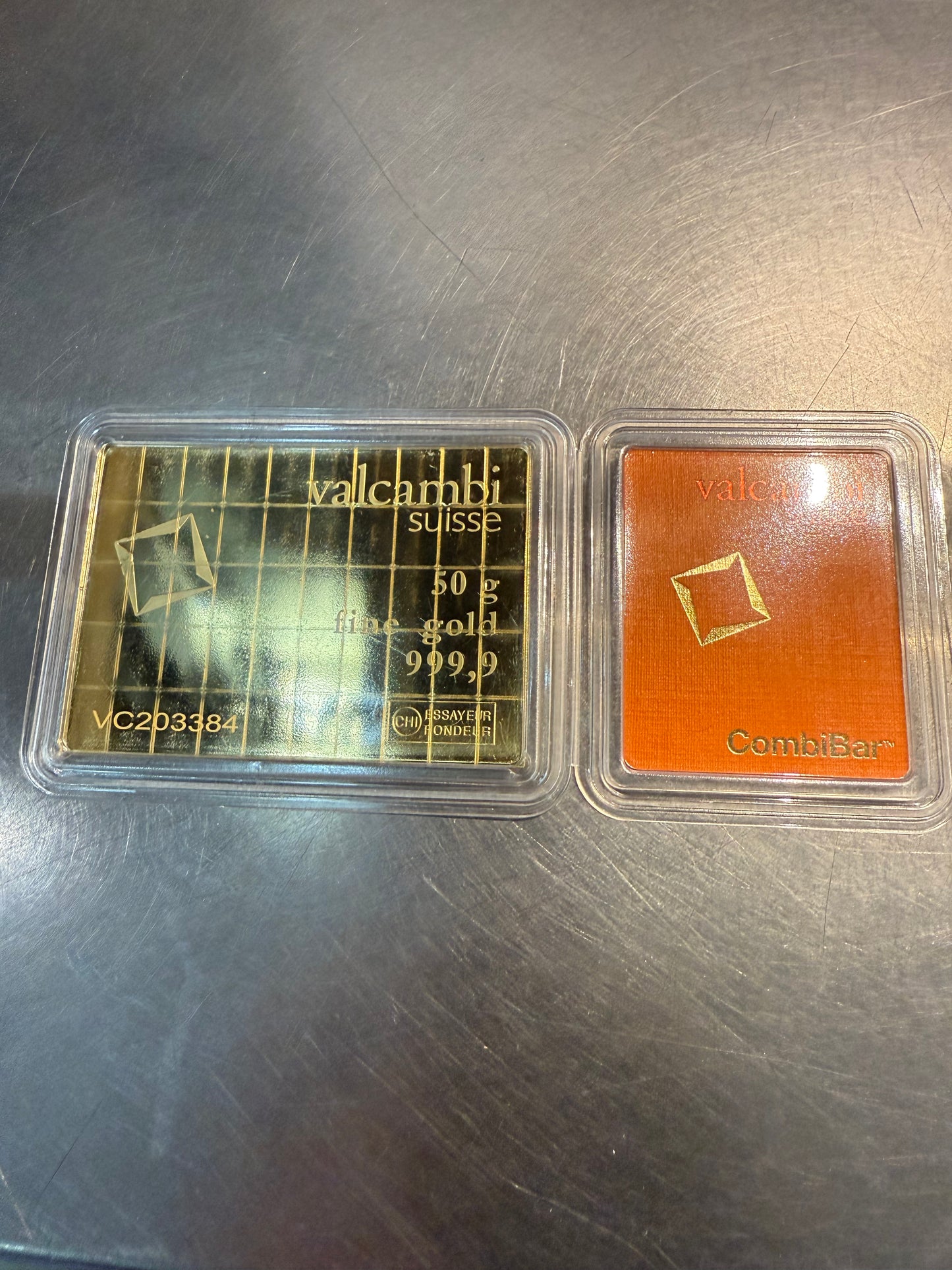 Valcambi Gold CombiBar - 50 Gram (50 x 1 Gram), .9999 Gold (1.608 troy Oz)